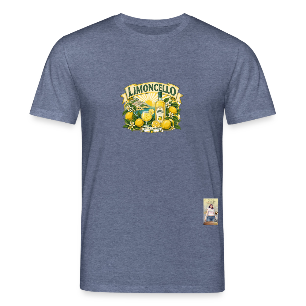 Limoncello Unisex Bio-T-Shirt - Dunkelblau meliert