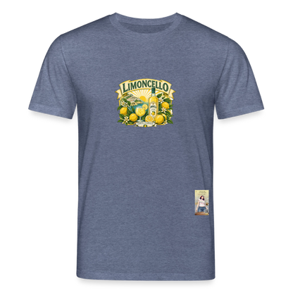Limoncello Unisex Bio-T-Shirt - Dunkelblau meliert