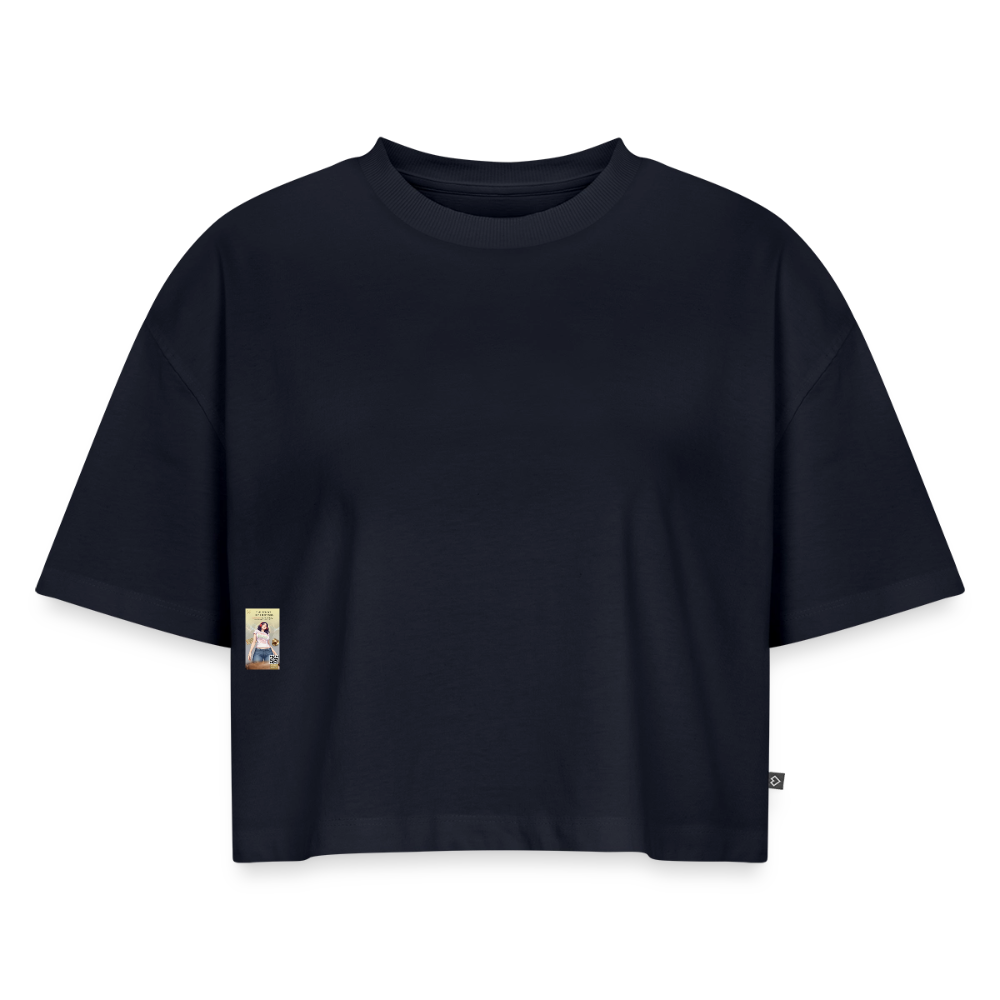 BonSai#1 Premium Oversized Bio Cropped T-Shirt - Navy