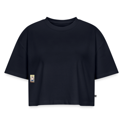 BonSai#1 Premium Oversized Bio Cropped T-Shirt - Navy