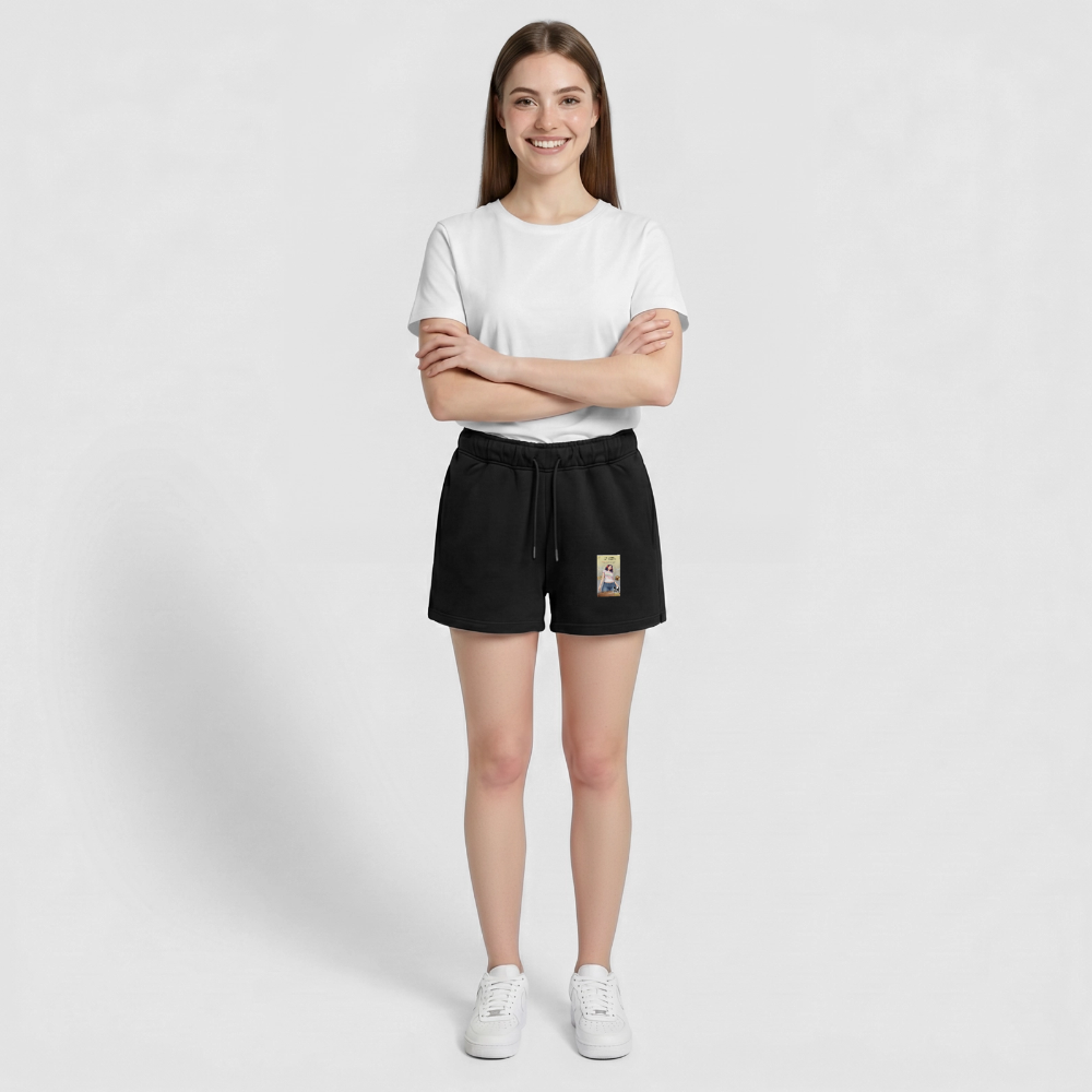 Yoga Frauen Premium Organic Sweatshorts - Schwarz