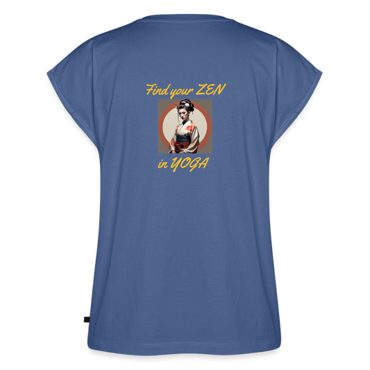 YOGA#1 T-Shirt mit gerollten Ärmeln - Spreadconnect