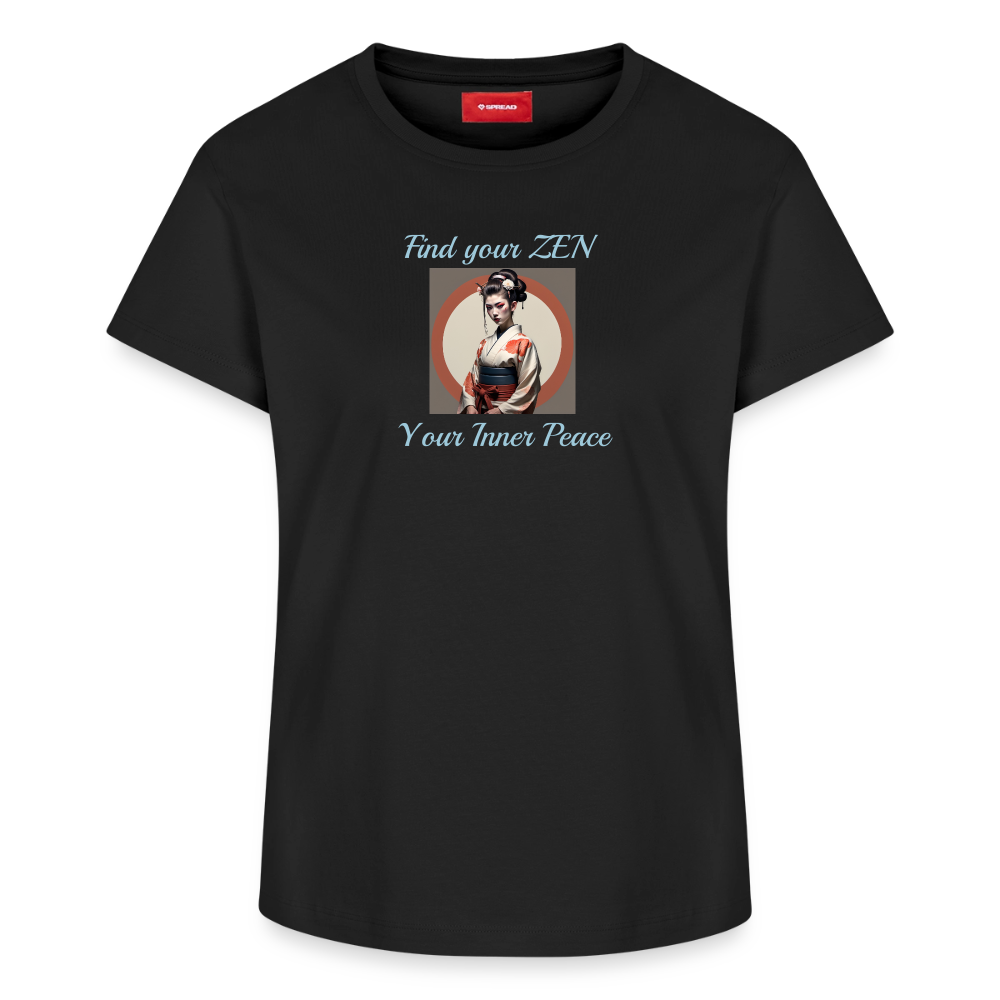 Yoga#1Cotton T-Shirt – von SPREAD - Schwarz