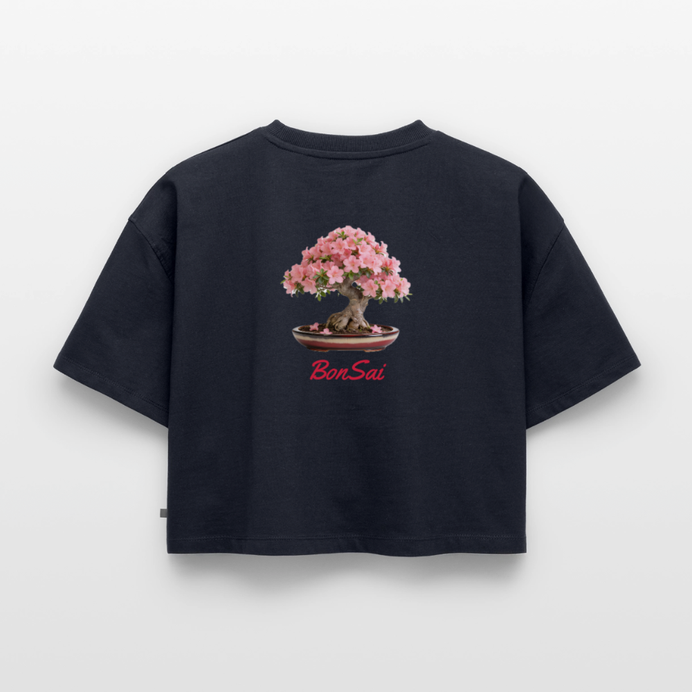 BonSai#1 Premium Oversized Bio Cropped T-Shirt - Navy