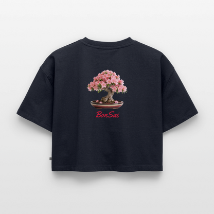 BonSai#1 Premium Oversized Bio Cropped T-Shirt - Navy