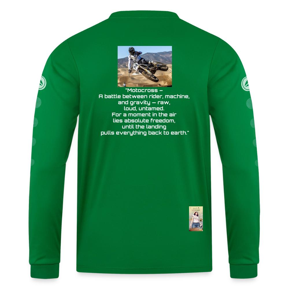 MotoX JAKO Trikot Team Langarm - Kelly Green