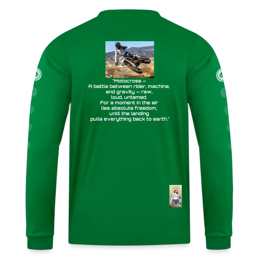 MotoX JAKO Trikot Team Langarm - Kelly Green