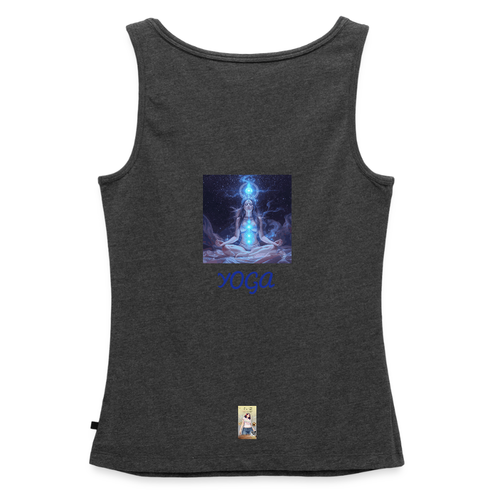 YOGA Frauen Premium Tank Top - Anthrazit meliert