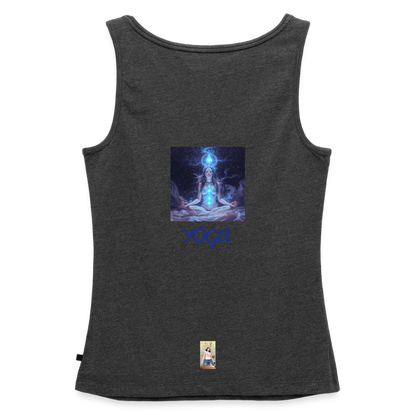 YOGA Frauen Premium Tank Top - Anthrazit meliert