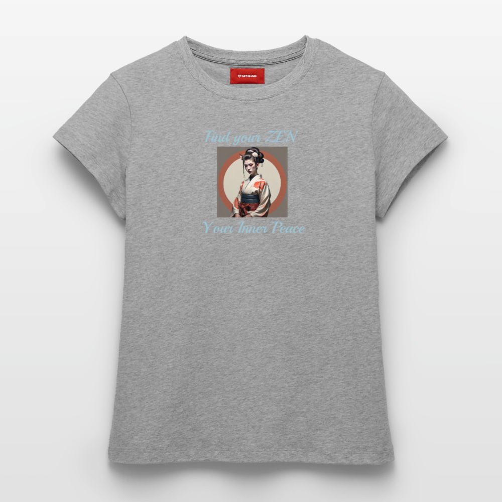 Yoga#1Cotton T-Shirt – von SPREAD - Grau meliert
