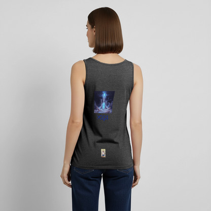 YOGA Frauen Premium Tank Top - Anthrazit meliert