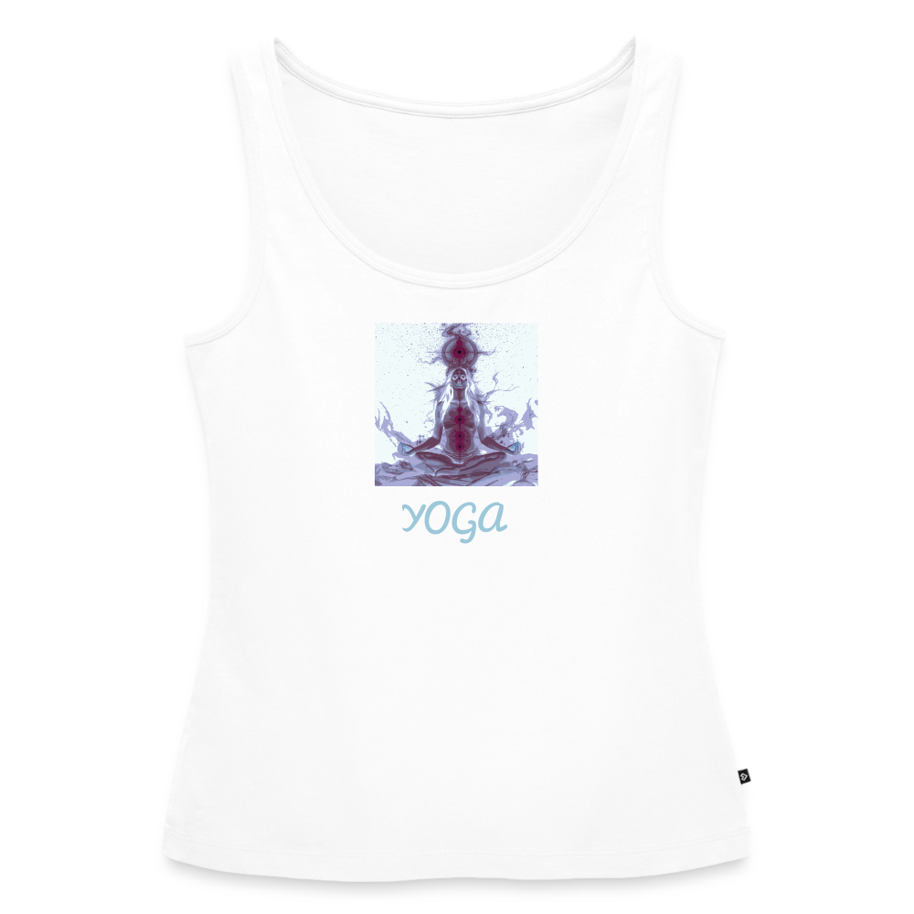 YOGA Frauen Premium Tank Top - Weiß