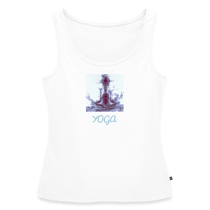 YOGA Frauen Premium Tank Top - Weiß