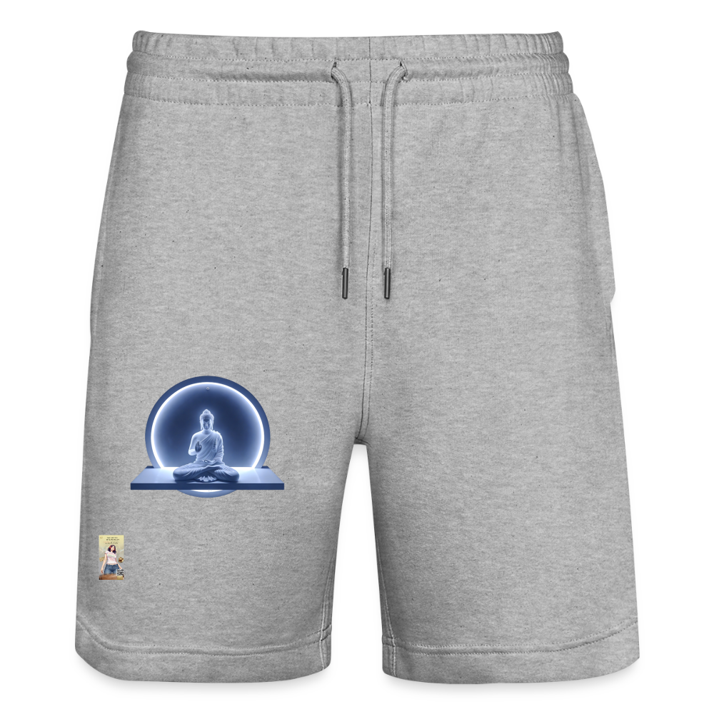 Unisex Bio Joggingshorts Trainer - Grau meliert