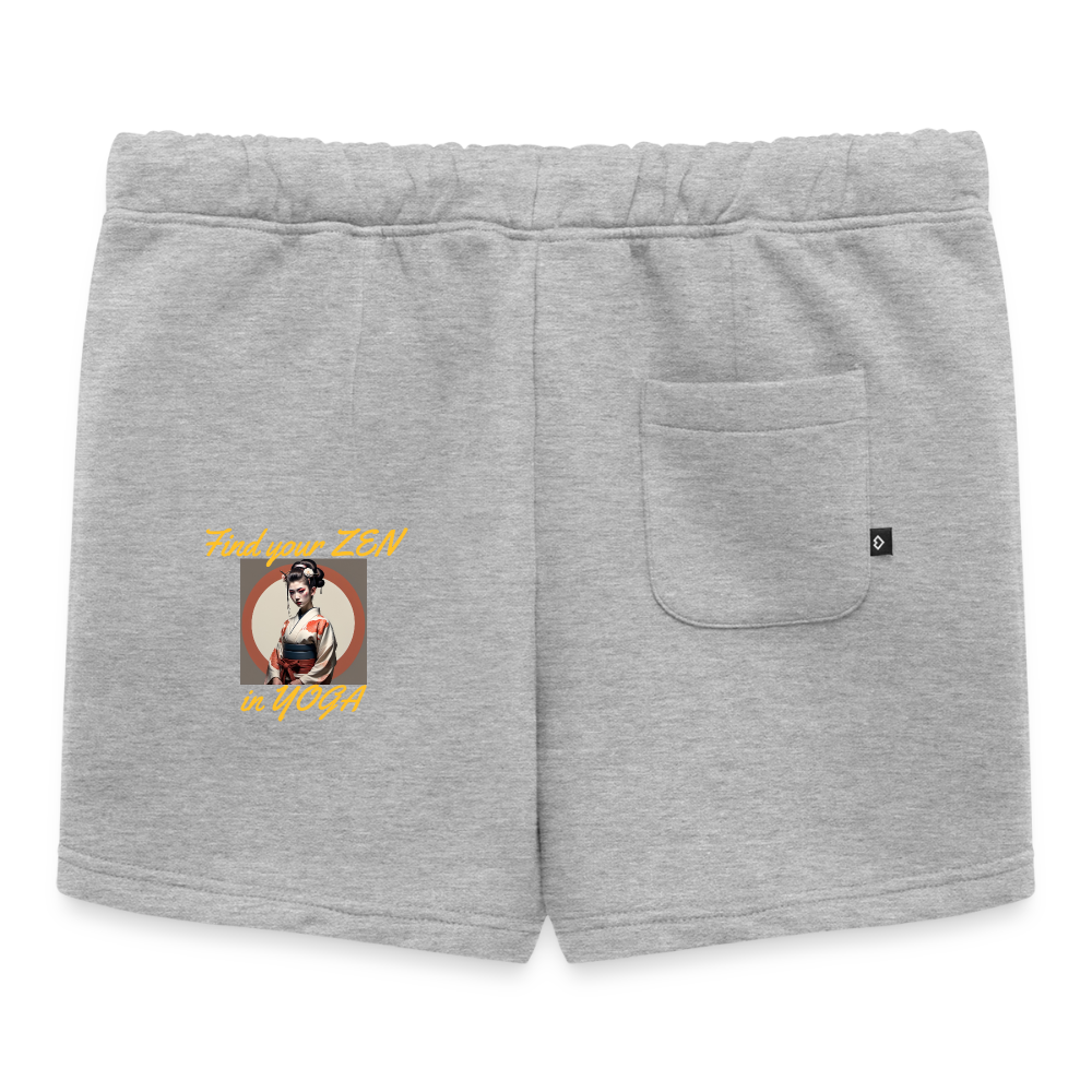 Yoga Frauen Premium Organic Sweatshorts - Grau meliert