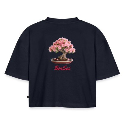 BonSai#1 Premium Oversized Bio Cropped T-Shirt - Navy
