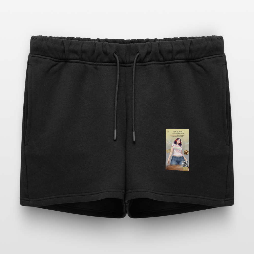 Yoga Frauen Premium Organic Sweatshorts - Schwarz