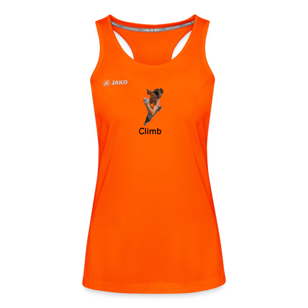 Climb JAKO Frauen Tanktop Run 2.0 - Neonorange