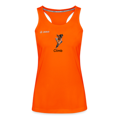 Climb JAKO Frauen Tanktop Run 2.0 - Neonorange