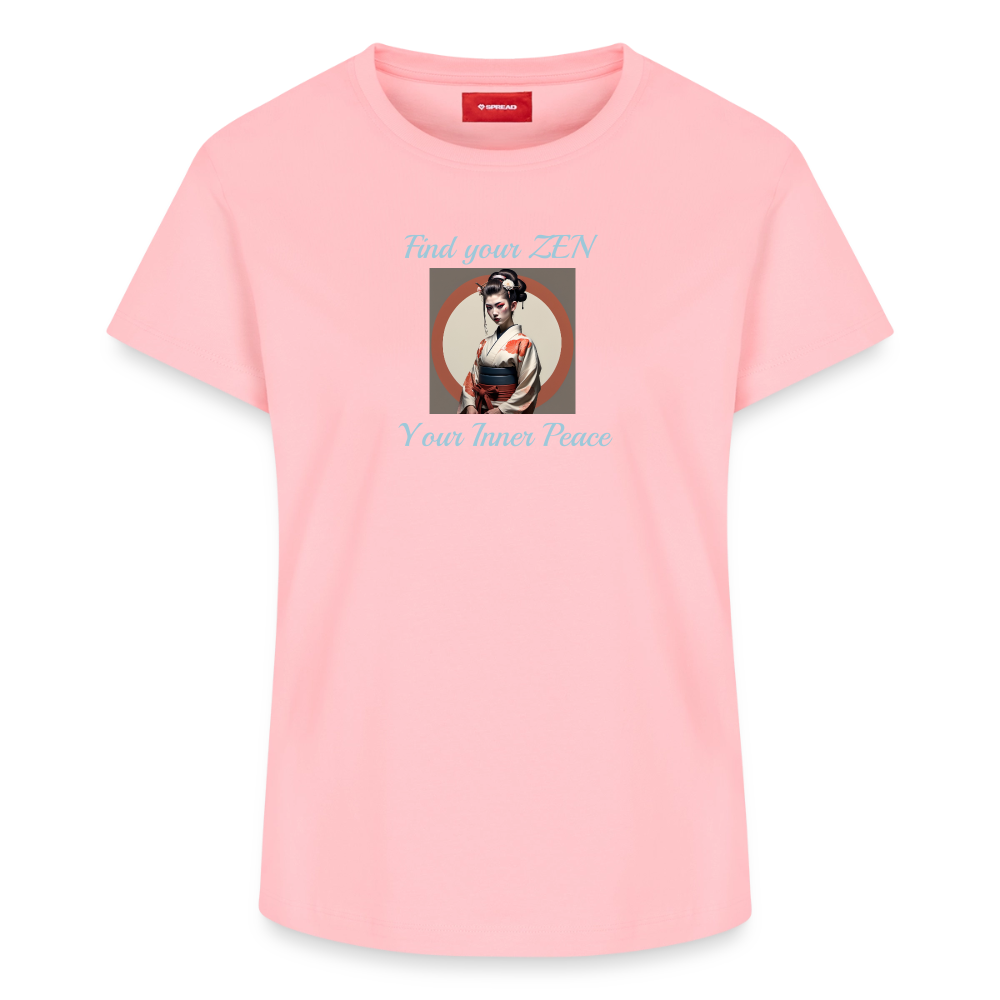 Yoga#1Cotton T-Shirt – von SPREAD - Rosa