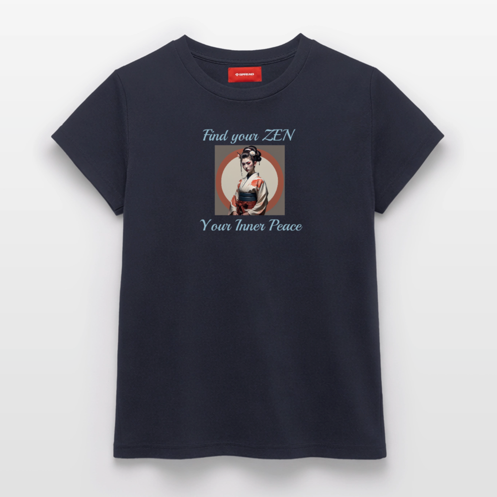 Yoga#1Cotton T-Shirt – von SPREAD - Navy