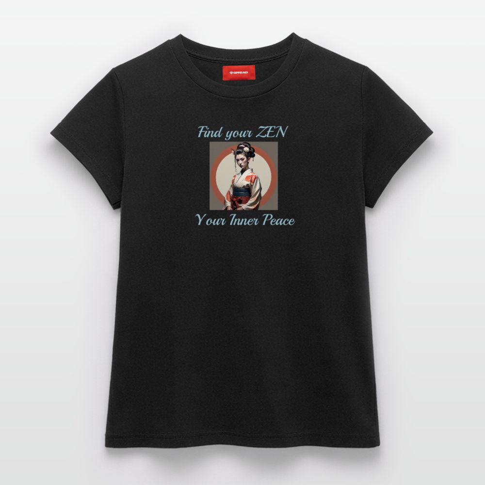 Yoga#1Cotton T-Shirt – von SPREAD - Schwarz