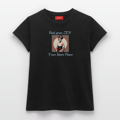 Yoga#1Cotton T-Shirt – von SPREAD - Schwarz