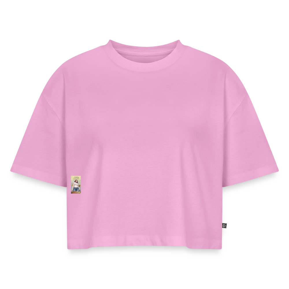 BonSai#1 Premium Oversized Bio Cropped T-Shirt - Verwaschenes Rosa