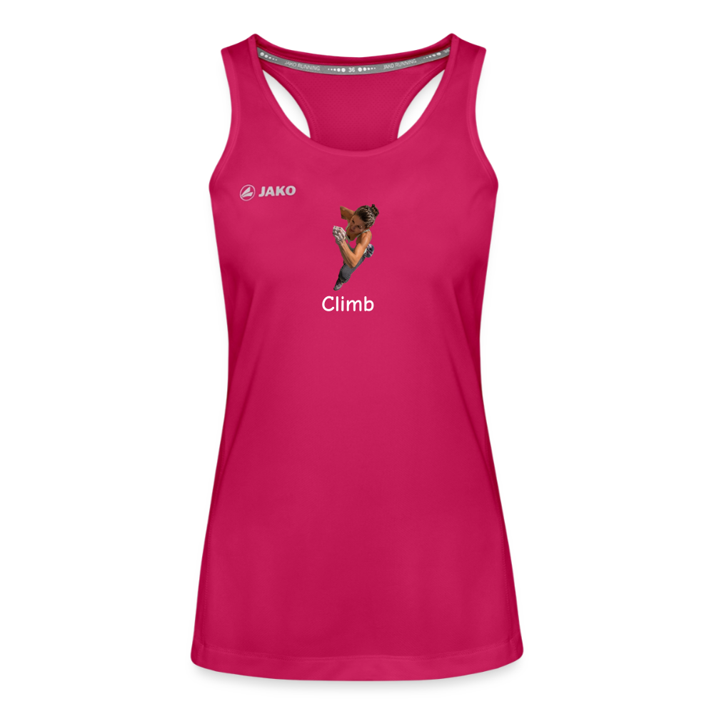 Climb JAKO Frauen Tanktop Run 2.0 - dunkles Pink
