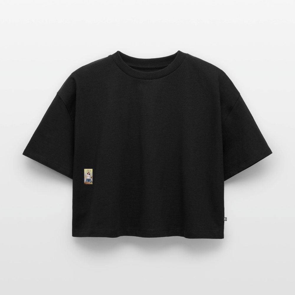 BonSai#1 Premium Oversized Bio Cropped T-Shirt - Schwarz