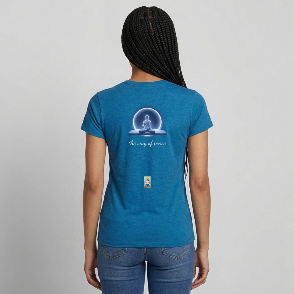 TWoP Frauen T-Shirt - Antikblaues Saphir meliert