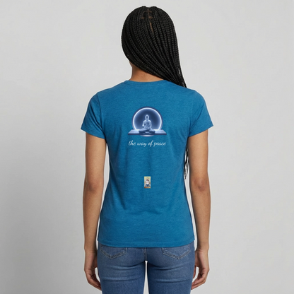 TWoP Frauen T-Shirt - Antikblaues Saphir meliert