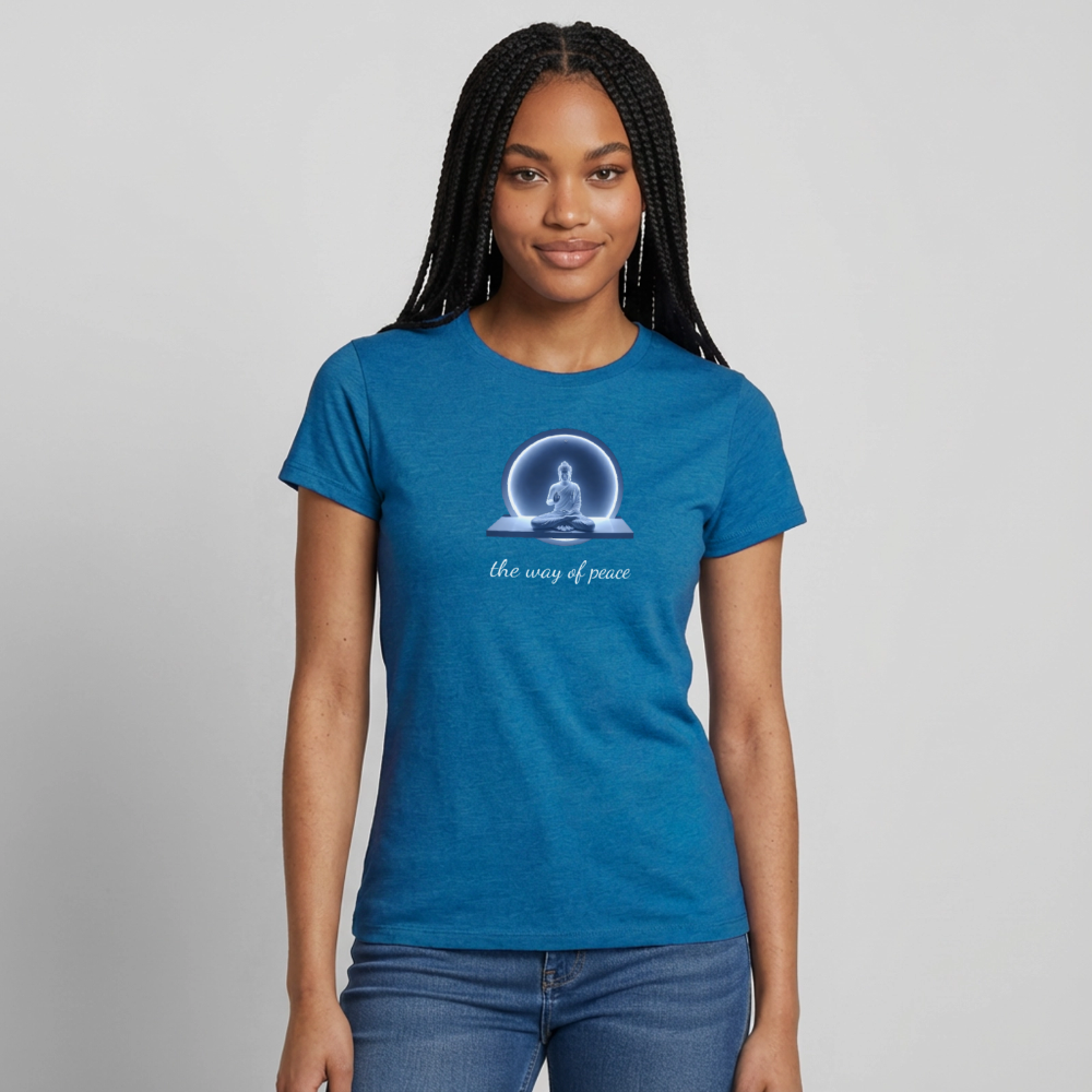 TWoP Frauen T-Shirt - Antikblaues Saphir meliert