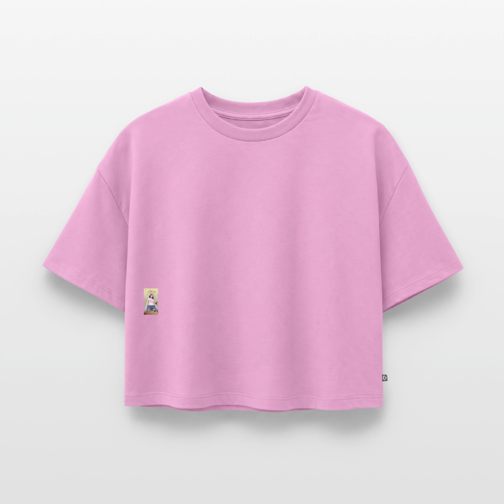 BonSai#1 Premium Oversized Bio Cropped T-Shirt - Verwaschenes Rosa