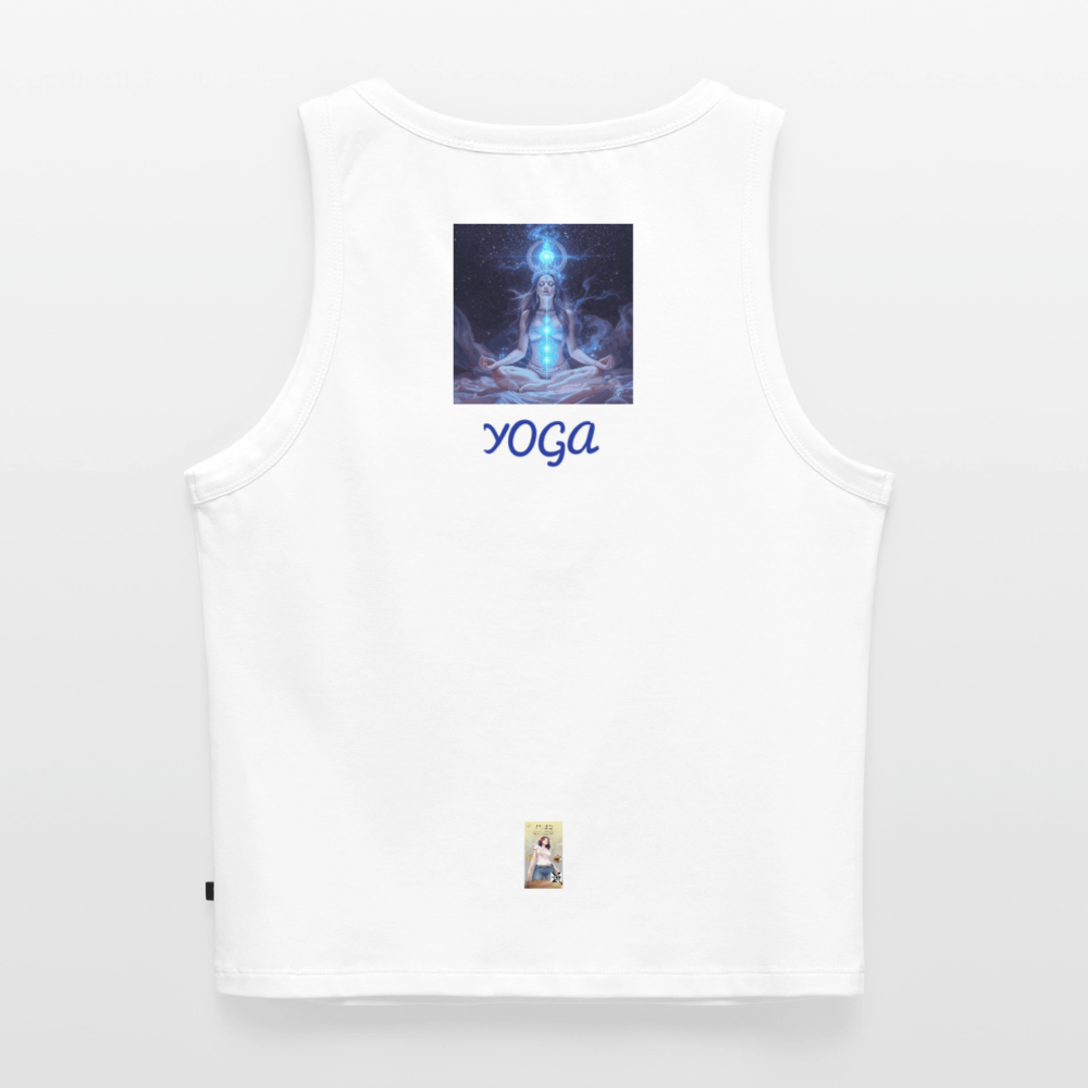 YOGA Cropped Frauen Organic Tank Top - Weiß