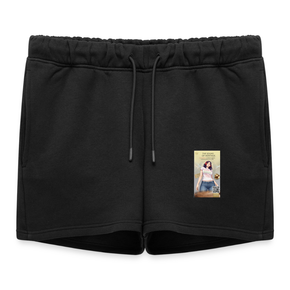 Yoga Frauen Premium Organic Sweatshorts - Schwarz