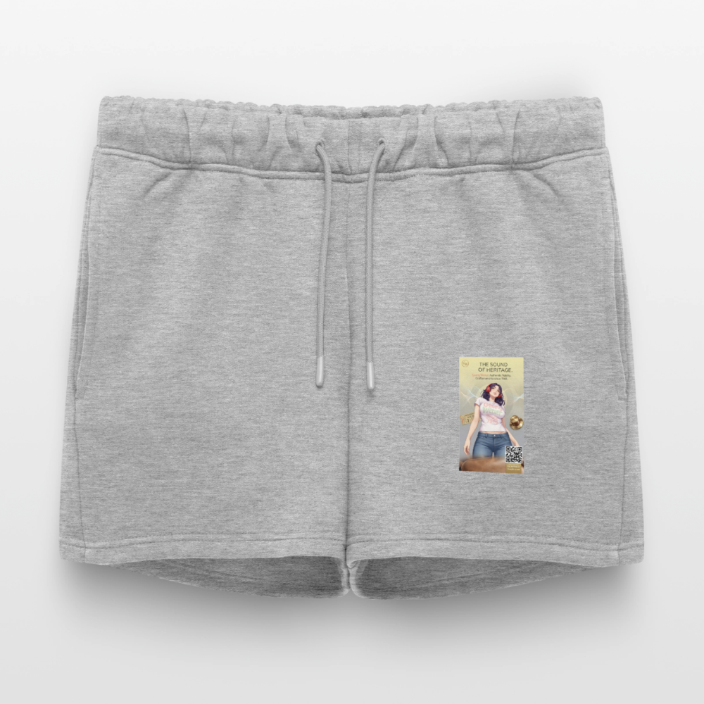 Yoga Frauen Premium Organic Sweatshorts - Grau meliert