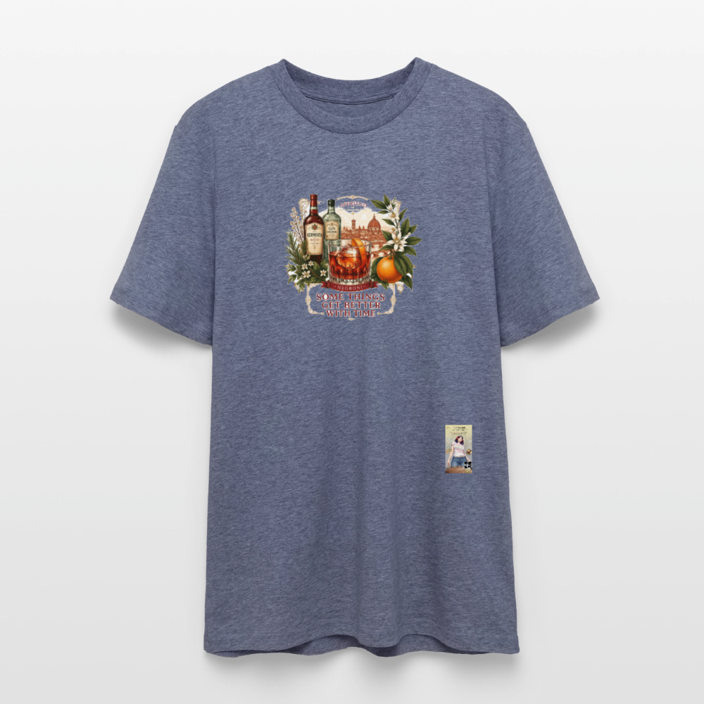Negroni Unisex Bio-T-Shirt - Dunkelblau meliert