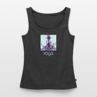 YOGA Frauen Premium Tank Top - Anthrazit meliert