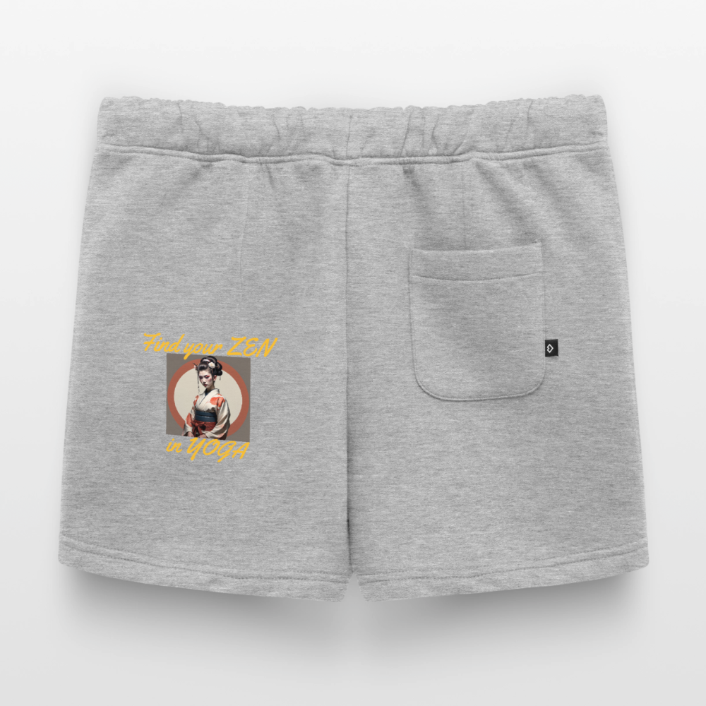 Yoga Frauen Premium Organic Sweatshorts - Grau meliert
