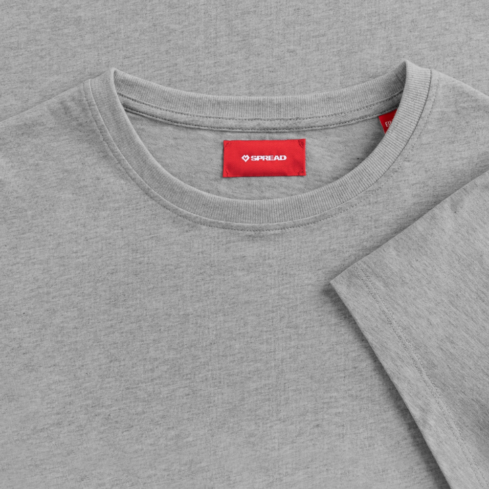 Yoga#1Cotton T-Shirt – von SPREAD - Grau meliert