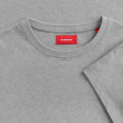 Yoga#1Cotton T-Shirt – von SPREAD - Grau meliert