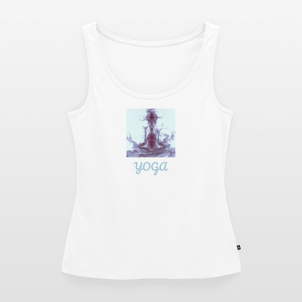 YOGA Frauen Premium Tank Top - Weiß