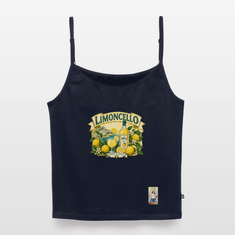 Limon Organic Top mit Spaghettiträgern - Navy