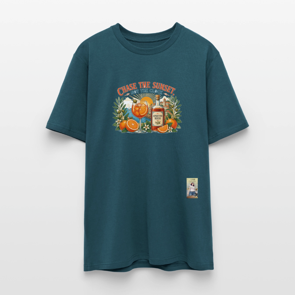 Aperosso Unisex Bio-T-Shirt - Dunkles Petrol