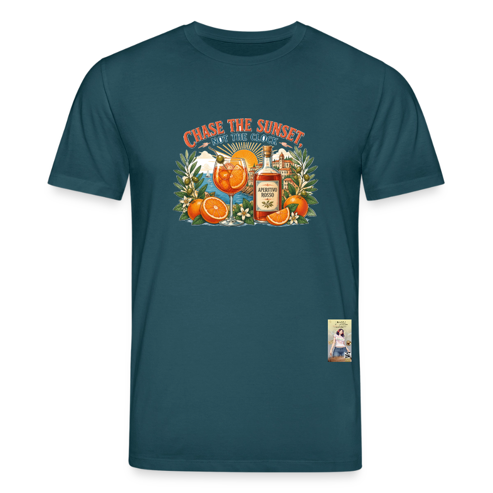 Aperosso Unisex Bio-T-Shirt - Dunkles Petrol