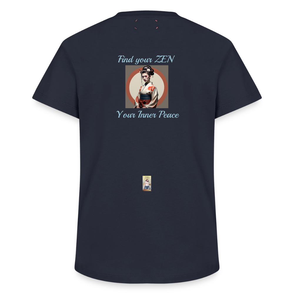Yoga#1Cotton T-Shirt – von SPREAD - Navy