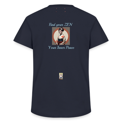 Yoga#1Cotton T-Shirt – von SPREAD - Navy