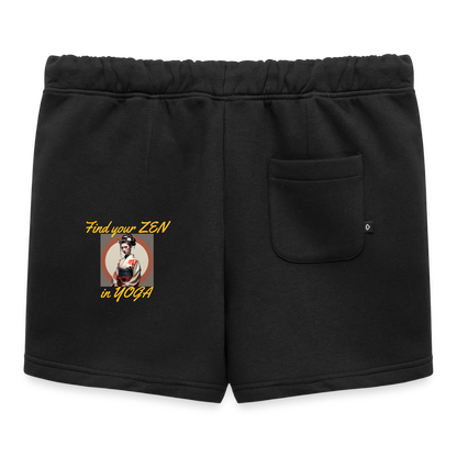 Yoga Frauen Premium Organic Sweatshorts - Schwarz