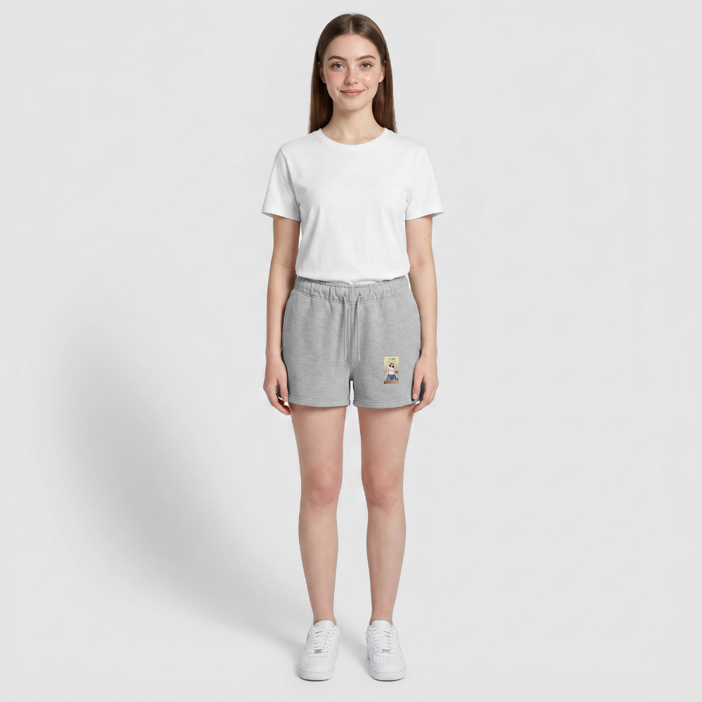 Yoga Frauen Premium Organic Sweatshorts - Grau meliert